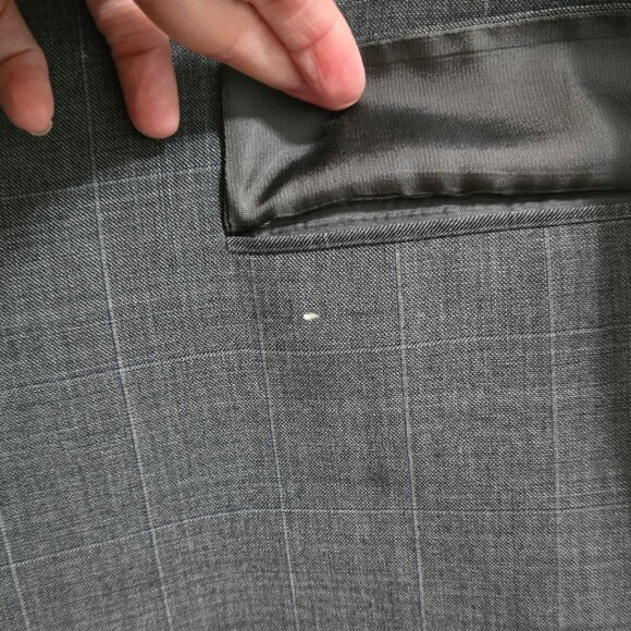 Hickey Freeman Vintage Milburn II Wool Windowpane Single Breasted Blazer Sz 46L - Picture 7 of 14